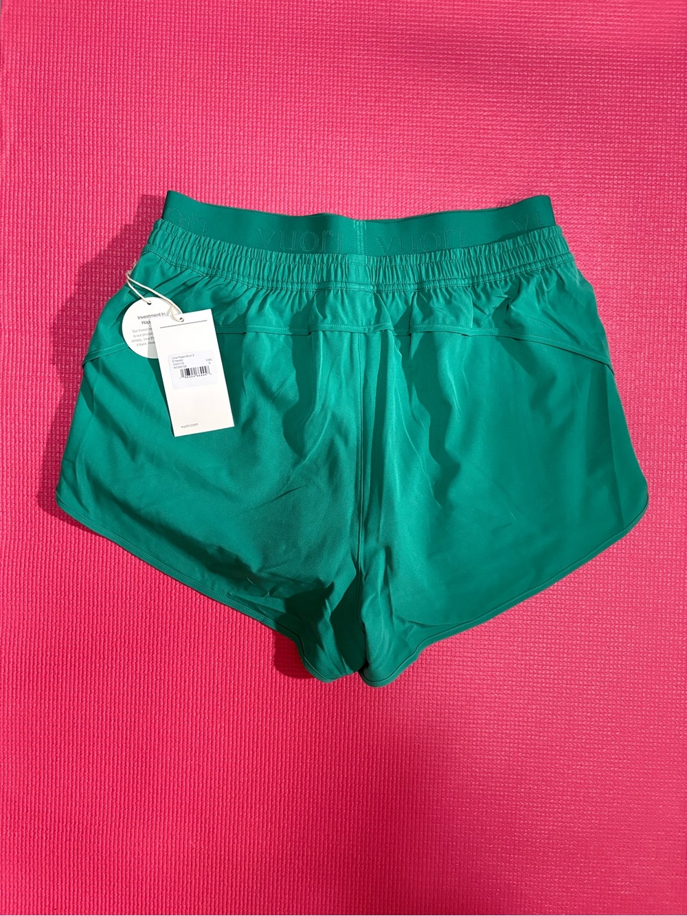 Vuori Luna Piped Shorts - Emerald, Small - Picture 6 of 6